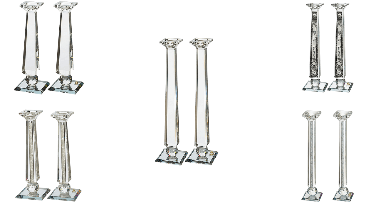 AJ46912 15 85 44 86 T פמוטי קריסטל מהודרים מבחר גדלים ועיצובים