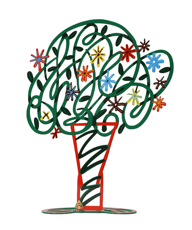 דוד גרשטיין David Gerstein דגם יצירה זר ירוק Green Bouquet צד2