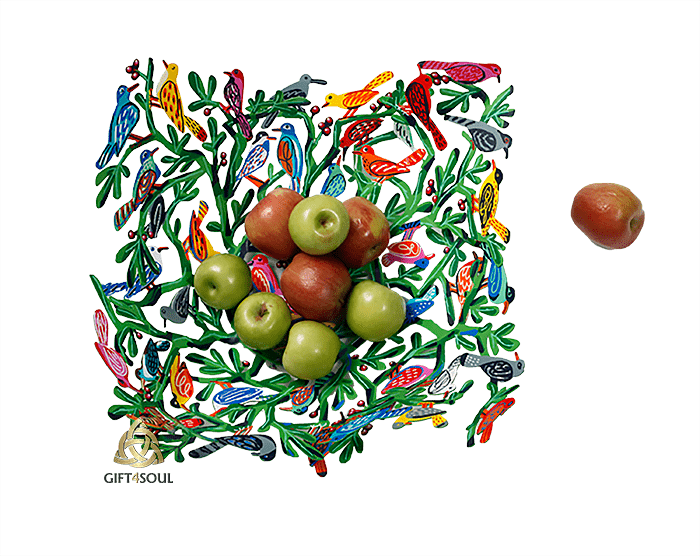 DG00095 birds of the world  fruit bowl David Gerstein