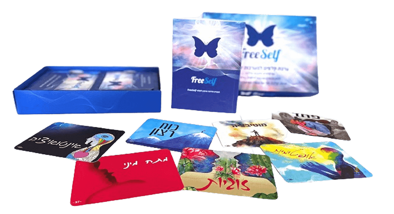 FreeSelf ערכת קלפים למערכות יחסים זוגיות קריירה שרון ממי פריסת מארז
