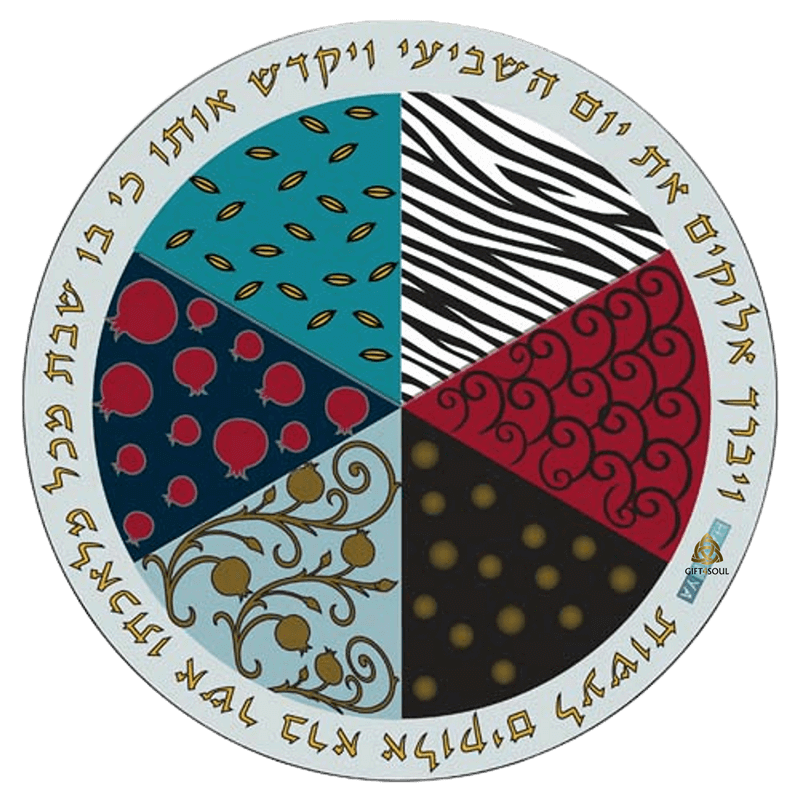 HA5322 תחתית לסיר צבעונית זכוכית מחוסמת פס ברכות לבן