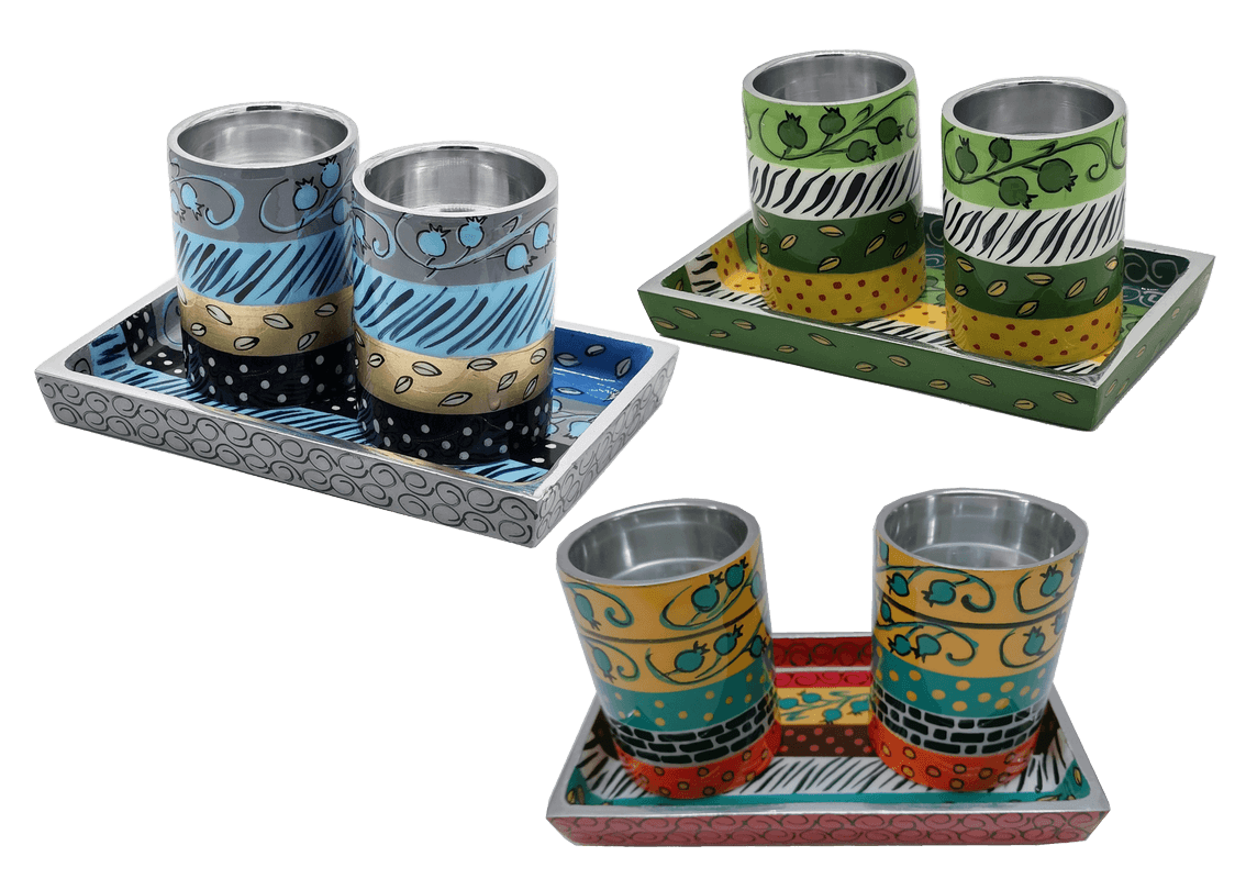 HA9325 7 T פמוטים לשבת מעוצבים כולל מגש תואם 