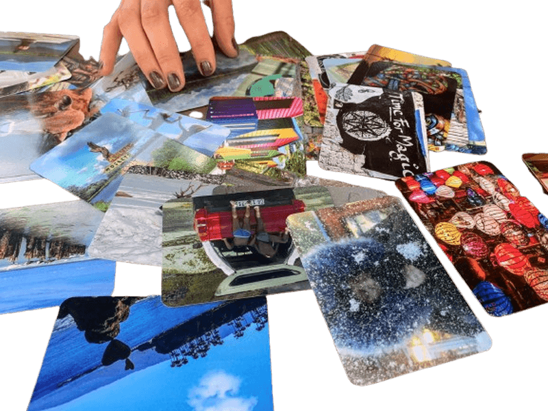 LIFE IS A JOURNEY ערכת קלפי מסע קלפי מסרים הכוונה התפתחות אישית פריסה