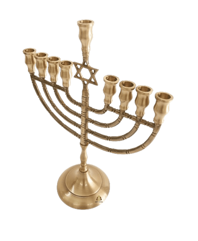 VV3099A חנוכייה  מרשימה מגן דוד בחלק העליון באמצע 