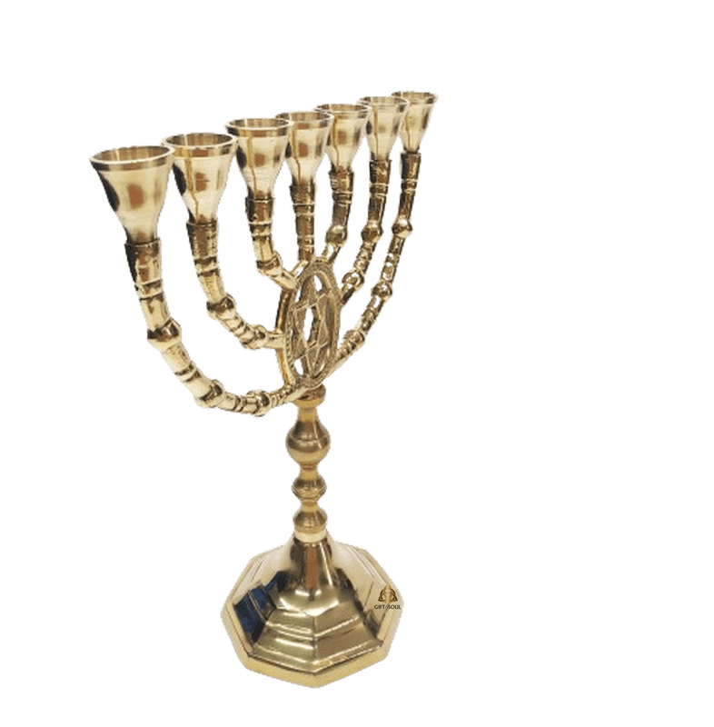 VV6666A מנורה מרשימה נחושת אליפסה מגן דוד במרכז png