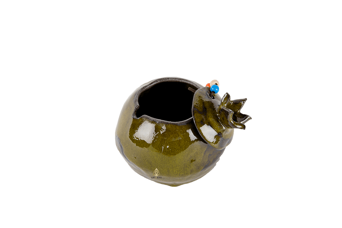 YEC0013 2 כלי מילוי בצורת רימון מקרמיקה עבודת יד