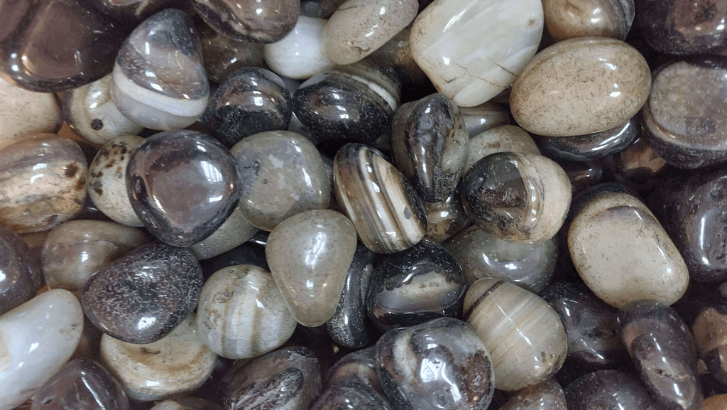  קריסטל מוז אגת אבן קריסטל מוס אגת Moss Agate  לאיזון צקרת הלב ולרגיעה וקבלה     3 