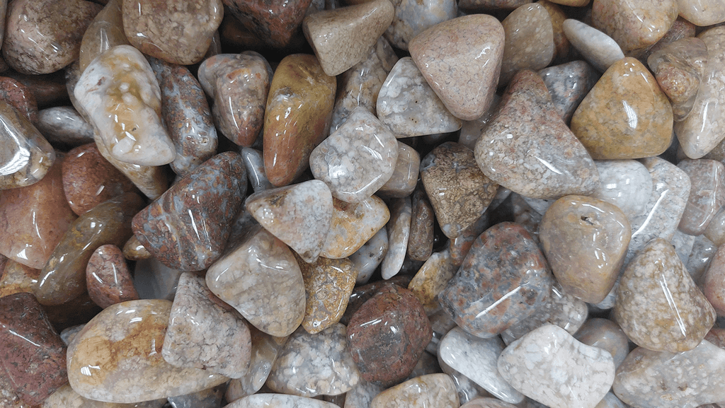  קריסטל מוז אגת אבן קריסטל מוס אגת Moss Agate  לאיזון צקרת הלב ולרגיעה וקבלה     3 
