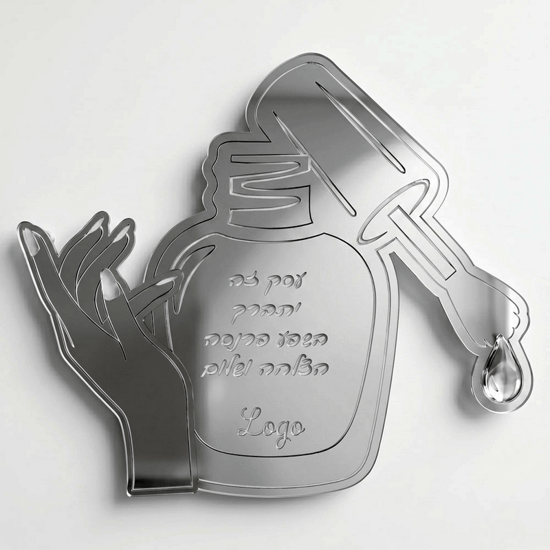  העסק לק גל מניקוריסטית קוסמטיקה מעוצבת תליה על הקיר צבע כסוף