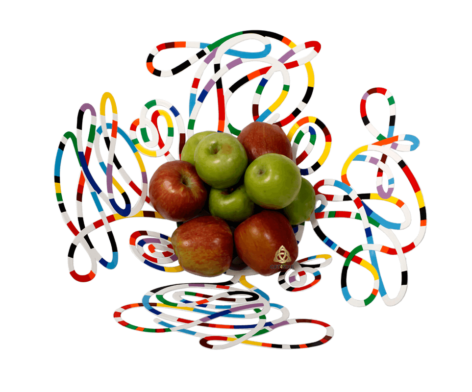  גרשטיין David Gerstein דגם קערה לקישוט השולחן שירבוטים Doodles