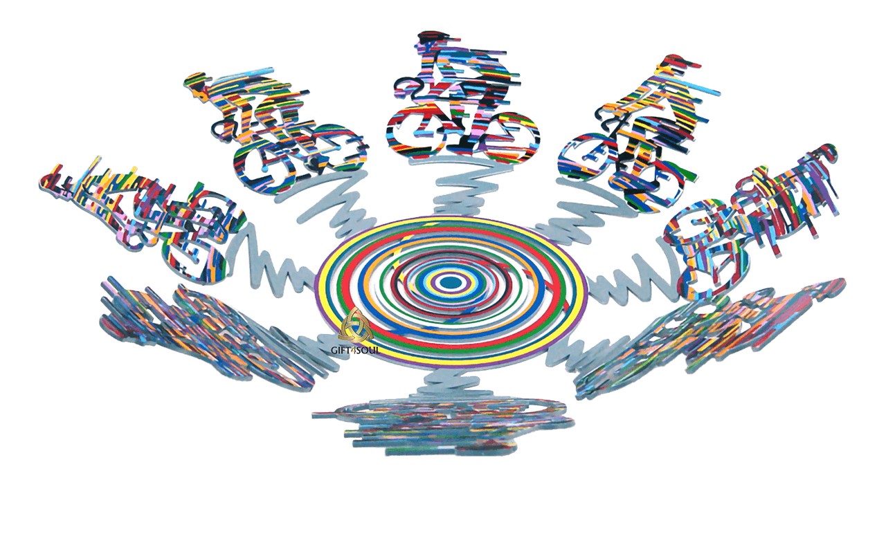  גרשטיין David Gerstein יצירה קערה רוכבים Cycle קטנה