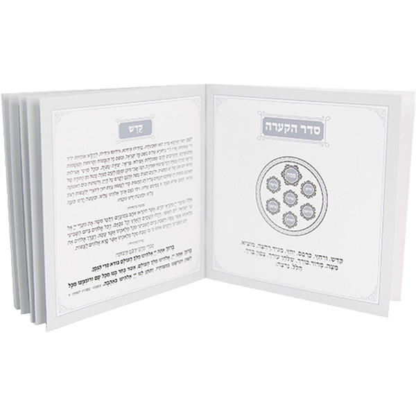 הגדה לפסח כריכה רכה כיתוב במרכז מוכסף 10 יחידות במארזAJ82528  1 