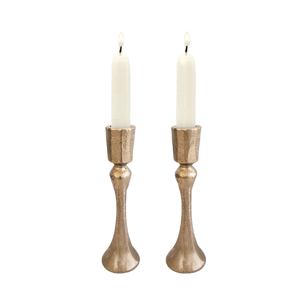  פמוטים מנחושת 12 סמ בעיצוב מיוחד EMCNK 1  2 