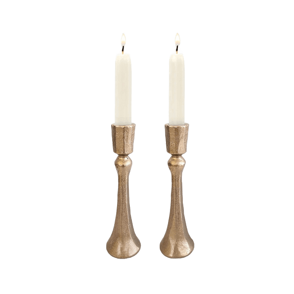  פמוטים מנחושת 15 סמ בעיצוב מיוחד EMCNL 1  2 