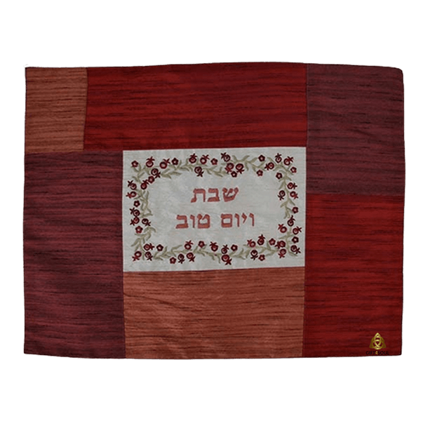  חלה מבד פשתן עבה 3 גווני חום עם הכיתוב שבת ויום טוב במרכז TENPCLZZ10A