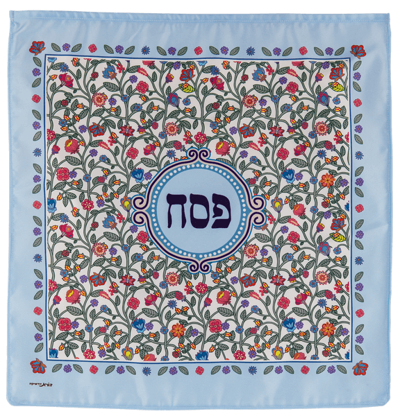  מרובע למצה לפסח לשלוש מצות דגם פרחים הודי DOH20