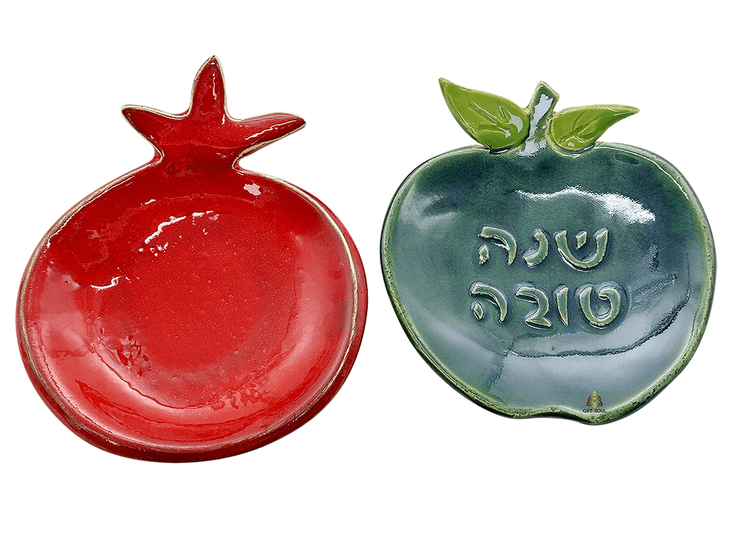  צלוחיות תפוח ורימון וצנצנת דבש מתנות חברתיות MR00011ZZ7