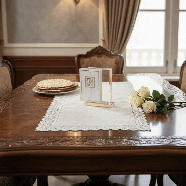  אקריליק להגדה  מסגרת בסיס מוזהב עם 6 הגדות AJ82450  3 