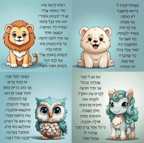  חיות הכוח תיבת חוסן וכוחות לילדים קלפים חווייתיים בהשראת חכמת החיות שילוב