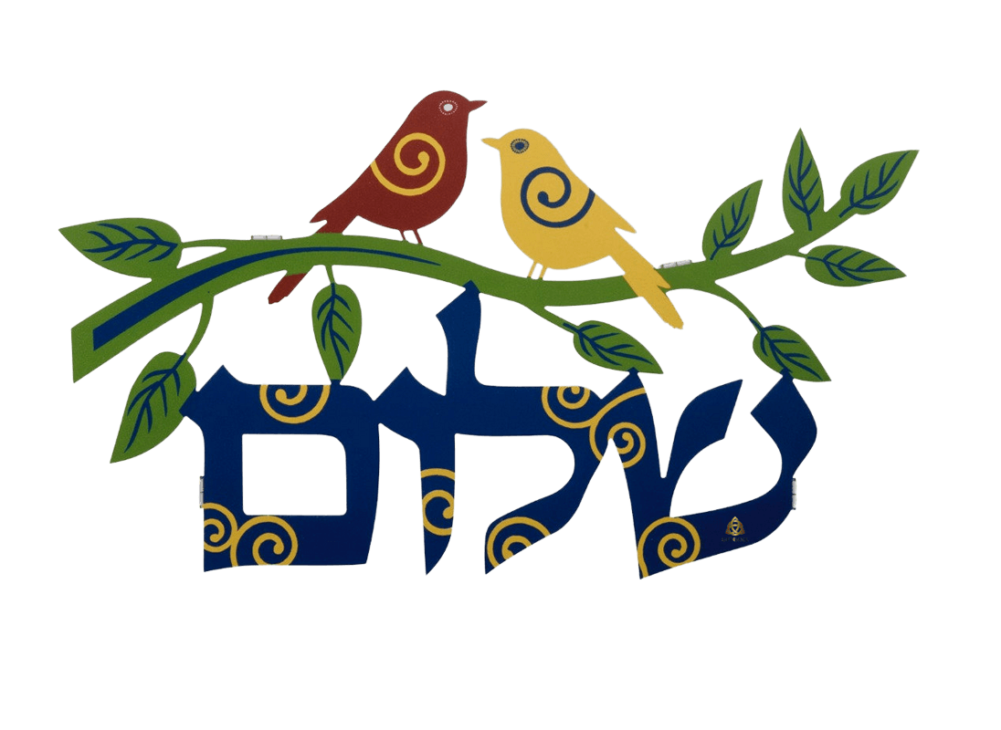  לכניסה לבית לעיצוב הקיר שלום ענף זית יונים צבעוני