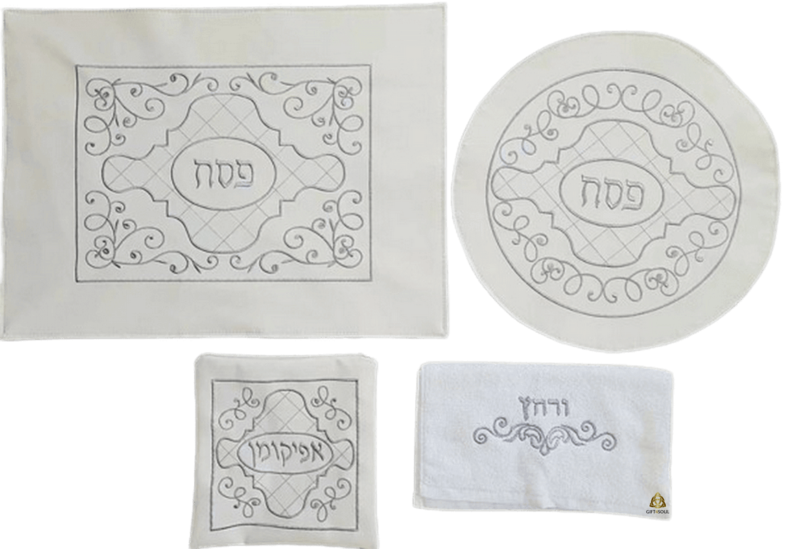  כיסויים מושלם לפסח דמוי עור וקטיפה מוזהב LL306608