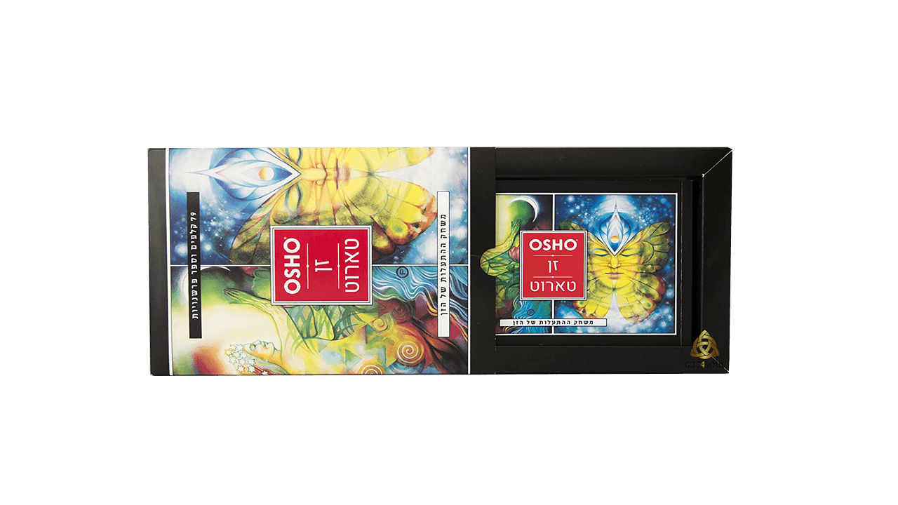  קלפי הטארוט אושו זן טארוט בעברית OSHO  מארז פתוח