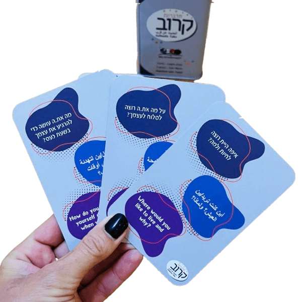  קלפי מדברים קרוב משחק לקירוב לבבות והיכרות מעמיקה למפגשים חברתיים רחי ורטהיימר פריסה