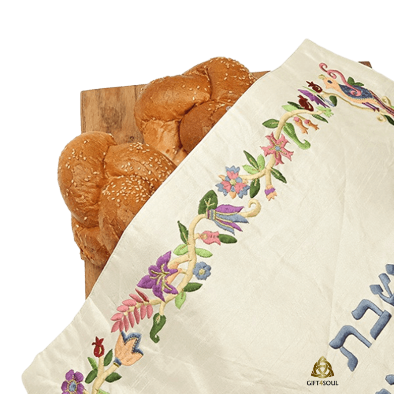 פרחים צבעוני צילום מלמעלה עם חלה