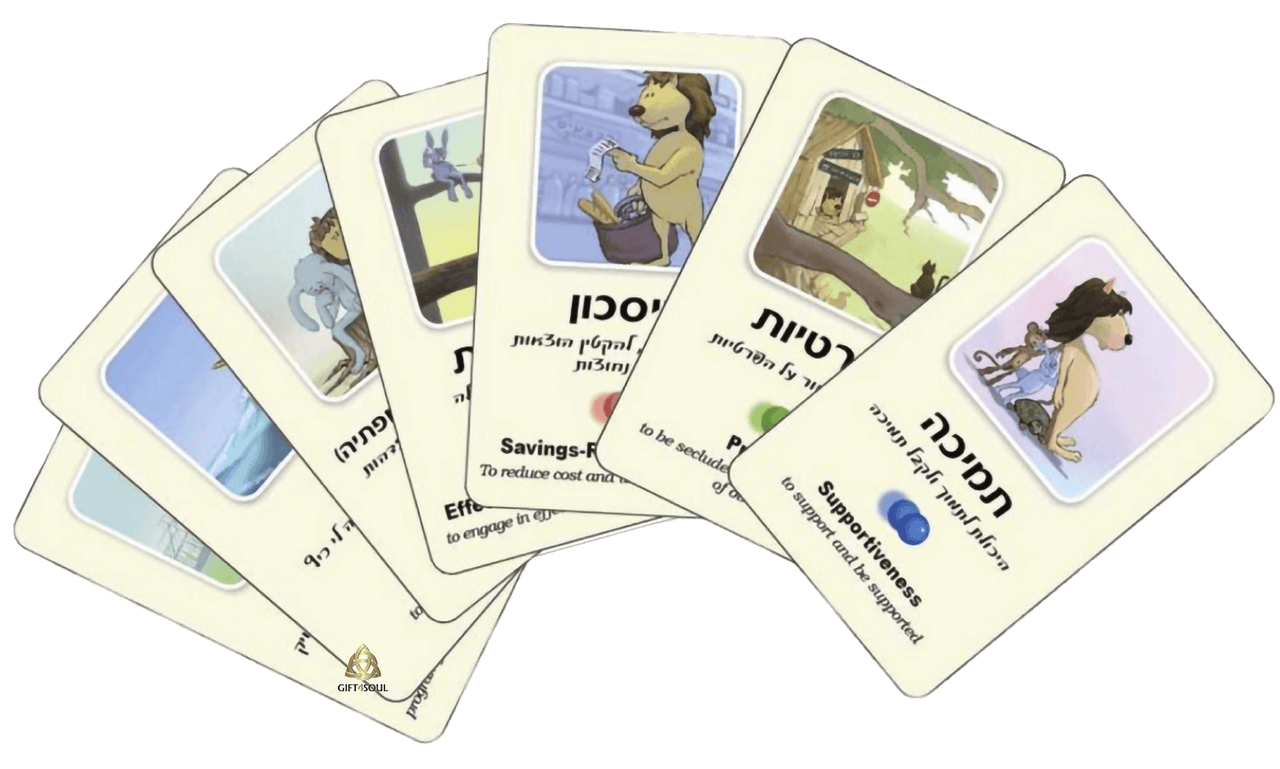  קלפי מה שחשוב משחק ערכים משחק ואימון לערכים מה שחשוב  לנדאו אבישי