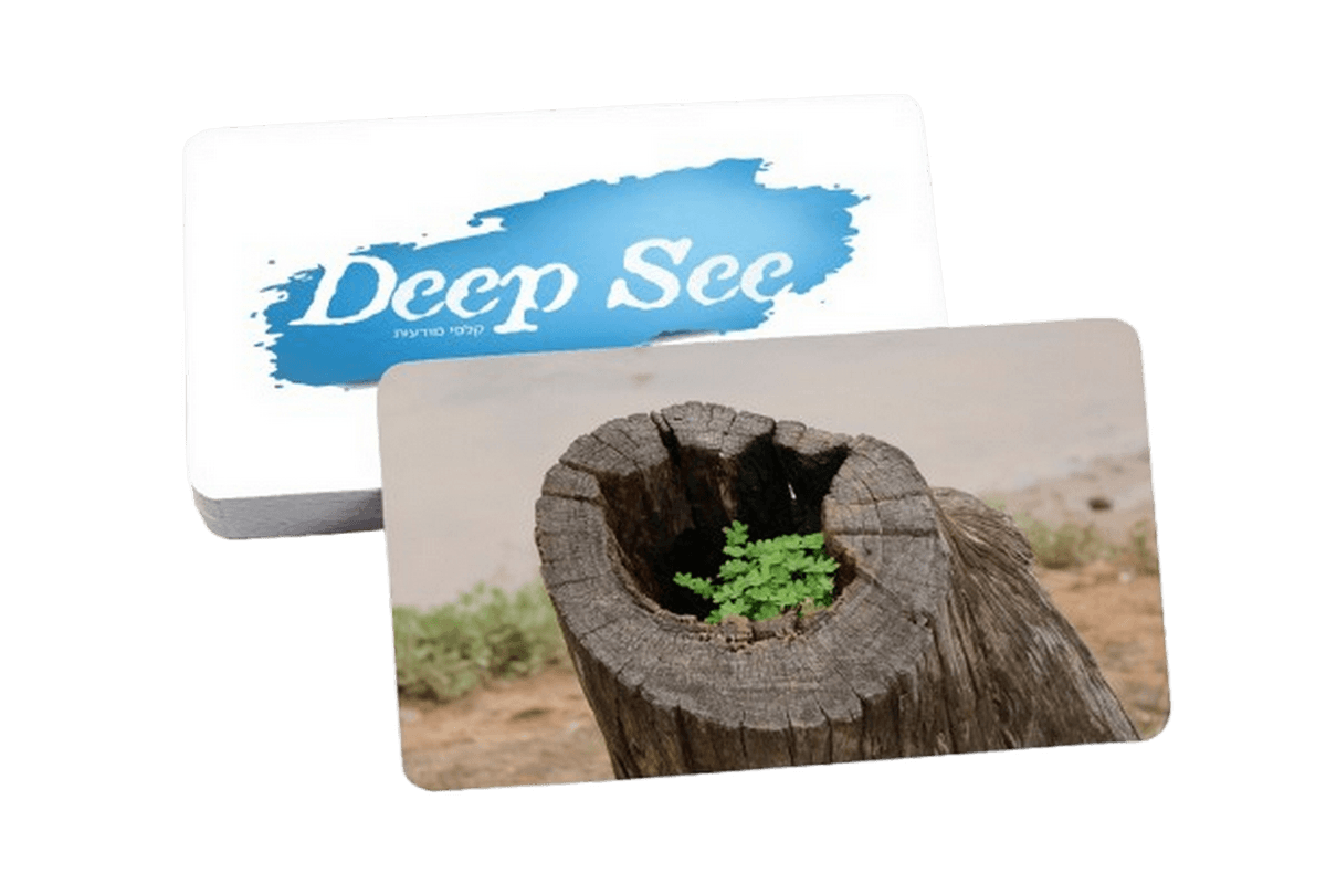  Deep see קלפים טיפוליים קלפי מודעות ריקי שטוסל  קלפים