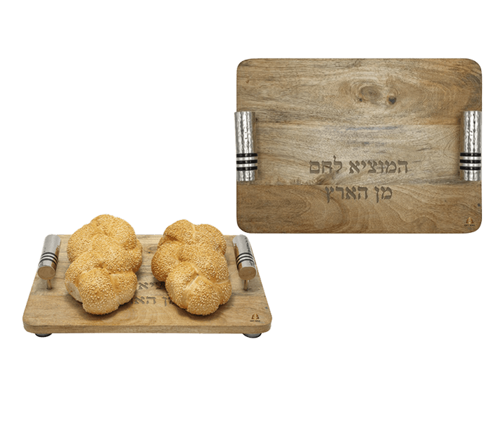  לשבת ויום טוב לחיתוך חלה ידיות ניקל ריקוע עבודת יד טבעות שחורEMCBCZZ5A