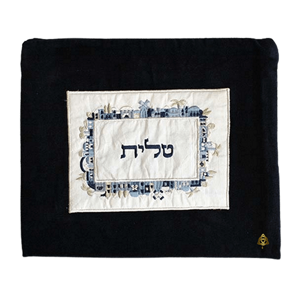   לתפילין מבד קטיפה רקום דגם ירושלים לבחירהEMFTV T