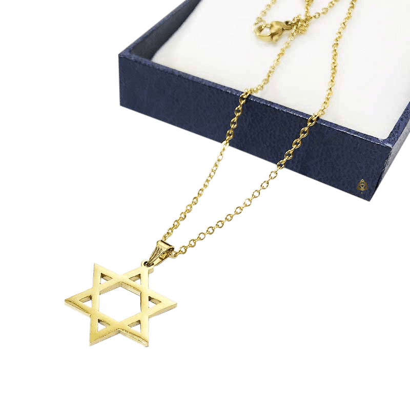 שרשרת+תליון ציפוי זהב בקופסא