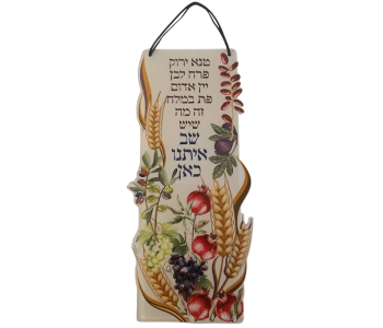 תמונת השראה לתלייה שב איתנו כאן דגם שבעת המינים