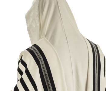 טלית צמר דגם דוד טליתניה טלית בד עדין אוורירי אריגה חדשנית חספוס עדין למניעת החלקת הטלית פסים שחורים