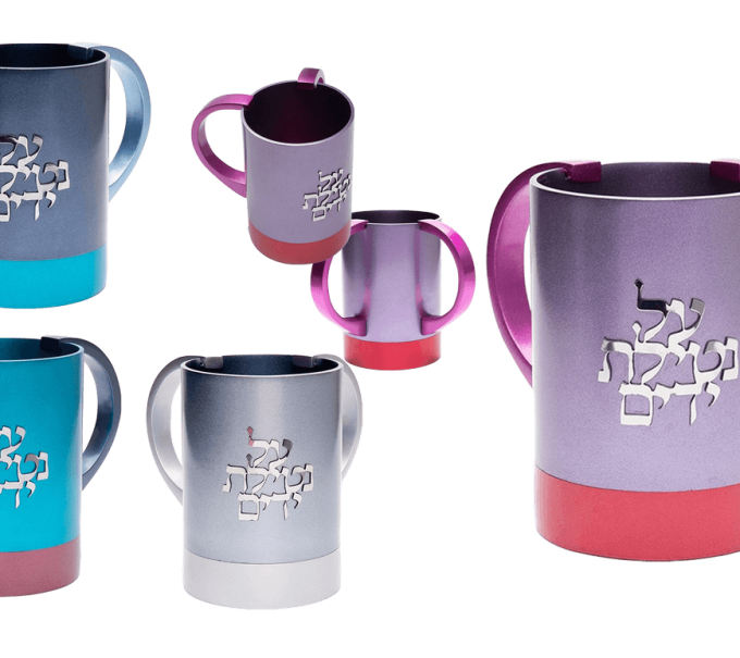 נטלה אלומיניום צבוע בצבעי אנודייז מגזרת נירוסטה דגמים לבחירה