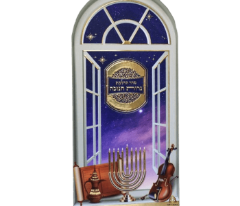 סדר ברכות הדלקת נרות חנוכה דגם חלון נפתח מזכרת מתה לאירועים