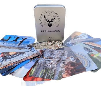 ערכת קלפי מסע קלפי LIFE IS A JOURNEY מסרים הכוונה התפתחות אישות שרון אשר