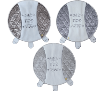 כיסוי פסח קערת ברכות ליל סדר פסח מעוצב דגם יציאת מצרים דמוי עור קטיפה