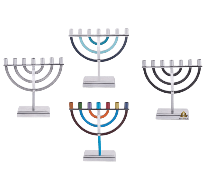 מנורה קלאסית קטנה פס עליון בצבעים לבחירה