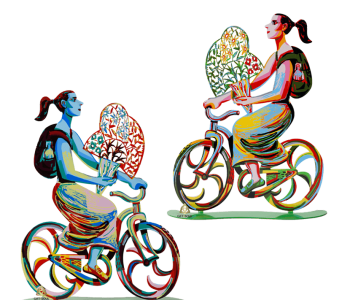 דוד גרשטיין David Gerstein דגם יצירה נערת הפרחים Flower Girl