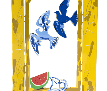 דוד גרשטיין David Gerstein דגם יצירה קיץ ישראלי Israeli Summer סדרת חלונות