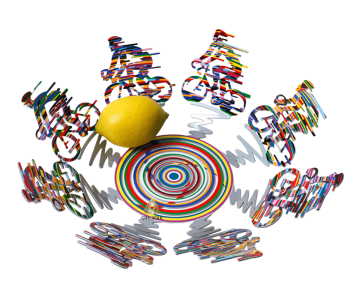 דוד גרשטיין David Gerstein דגם יצירה קערה רוכבים Cycle קטנה