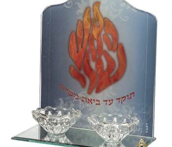 מבצע פמוטים לשבת סמל של נחמן מברסלב כחול