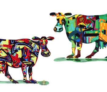 דוד גרשטיין David Gerstein דגם יצירה פרה מדינה MEDINA COW