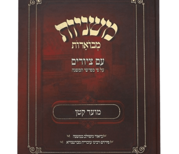 משניות מועד קטן עם ציורים חלון לעולם המועדים