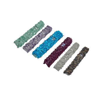 בית מזוזה אבן טבעית בציפוי קריסטלים לאנרגיות טובות לקלף 12