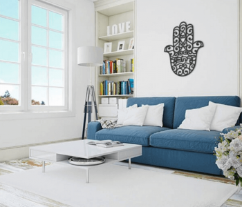 חמסה מעוצבת בהתאמה אישית חמסה לקיר עם ברכה והקדשה