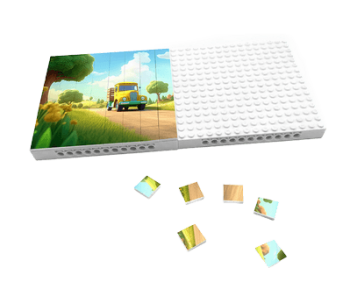 פאזל פסיפס בהתאמה אישית פאזל דמוי לגו מתמונה