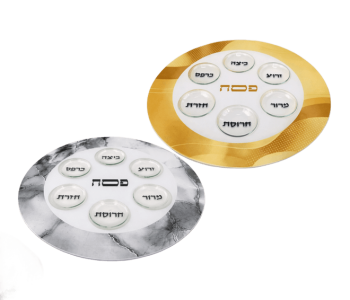 צלחת פסח דגם שיש לבחירה 